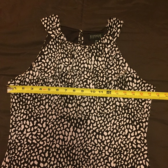 Brown and white short summer dress - Picture 7 of 8